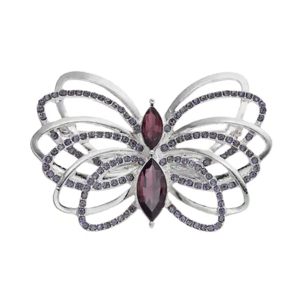 Dana Buchman crystal Butterfly Pin
